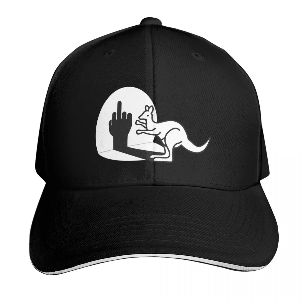 Kangaroo giving the finger Baseball Cap Unisex for Men Women Outdoor Golf Running Hiking Summer Beach Travel
