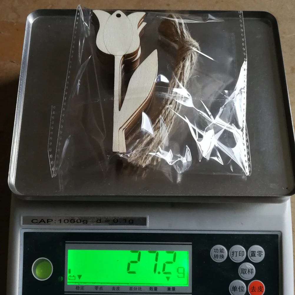 

10 Pcs Wooden Flower Slices Unfinished Wood Decor Hanging naments Craft Supplies Party Home Wedding Festive Holiday DIY