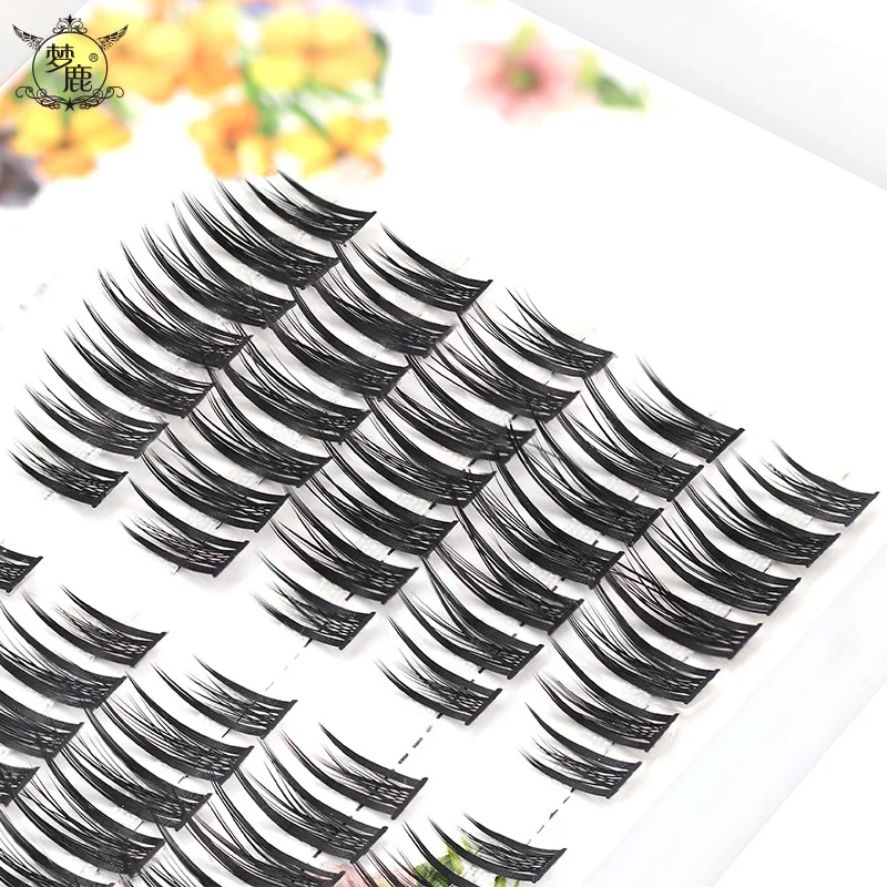 Nieuwe Kleine Duivel Cos Stage Valse Wimpers Natuurlijke Simulatie Enten Enkele Cluster Wimpers Extend Makeup Beauty Tools