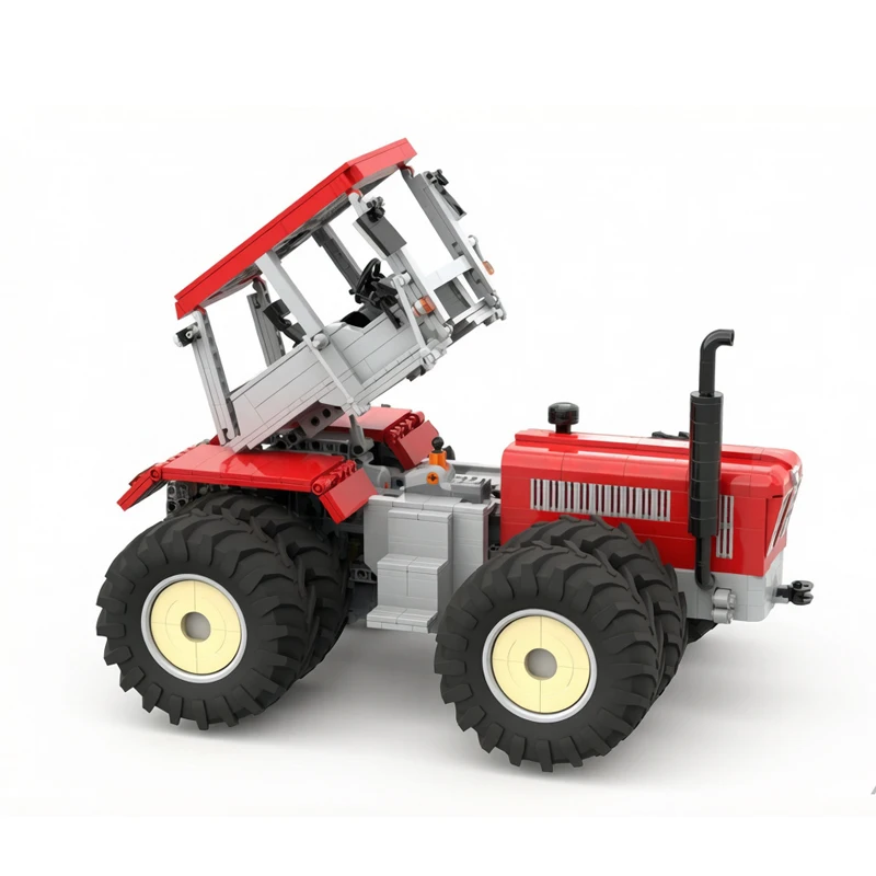 1245pcs Agricultural Machinery Series 3500 Tractor MOC, Building Blocks, Agricultural Tractor Model, Custom Puzzle, Assembly Toy