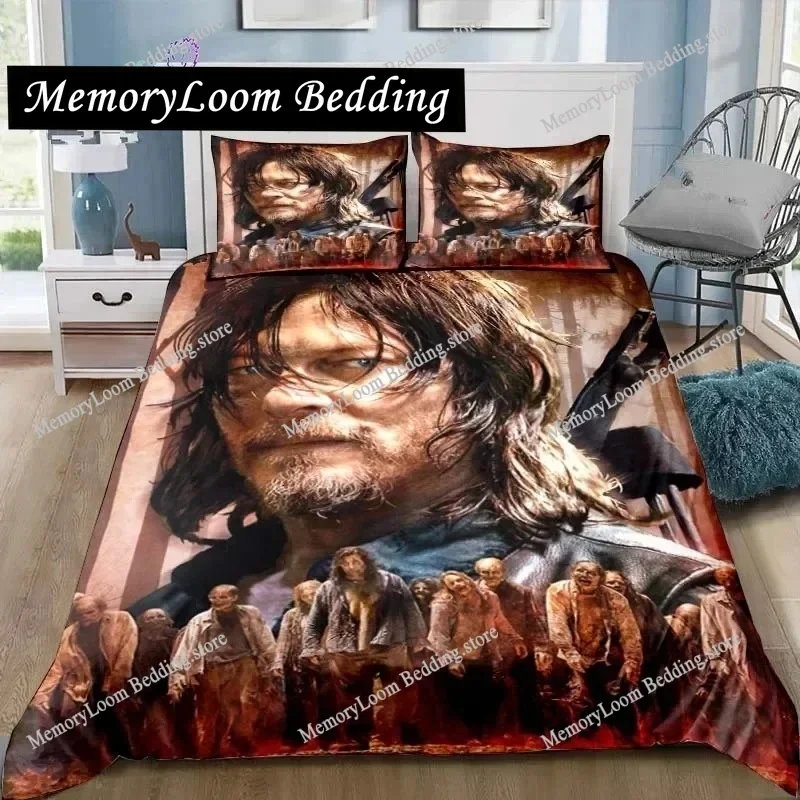 Walking Dead Daryl Dixon Wings Mark Bedding Set Single Twin Full Queen King Size Bed Set Adult Kid Bedroom 3D Print