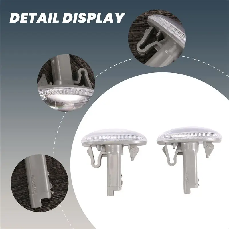 Exclusive 2Pcs Car Turn Signal Light Fender Side Lights For Citroen C2 Elysee Picasso 307 206