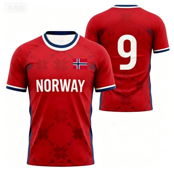 Men Snowflake Print Norway Flag Short Sleeve T Shirt Summer Sport Training Casual Daily Wear Tee Top Men Clothing T Shirts