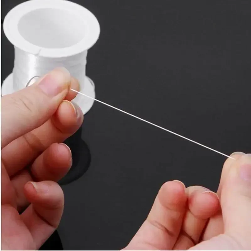 2/10M Strong Elastic Crystal Beading Cord 1mm for DIY Crystal Jewelry Making Bracelet Necklace Stretchable White Thread String