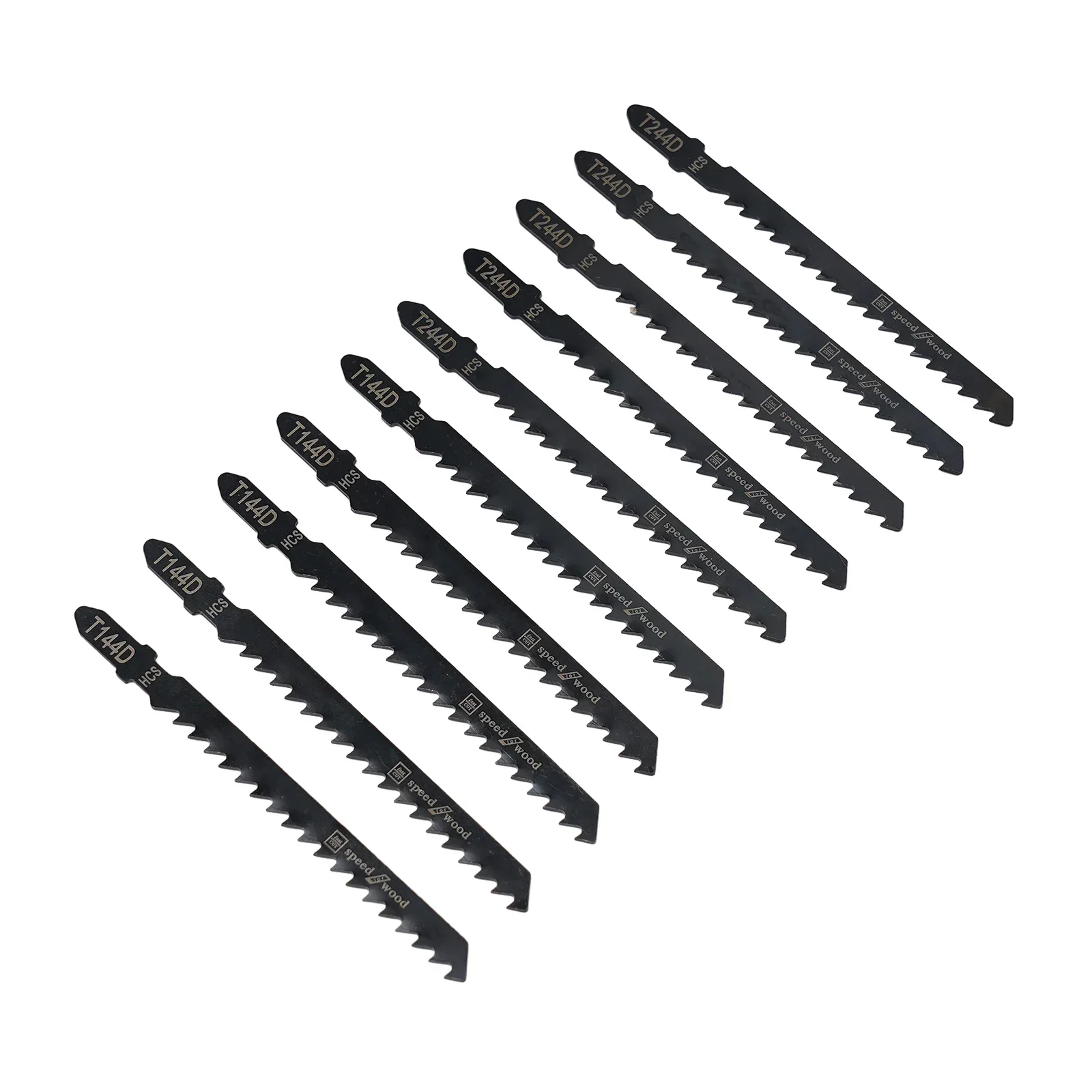 High Quality Hot Saw Blades Jigsaw Blades 10Pcs Board Cutting HCS High Carbon Steel High Speed Plastic Saw Blade