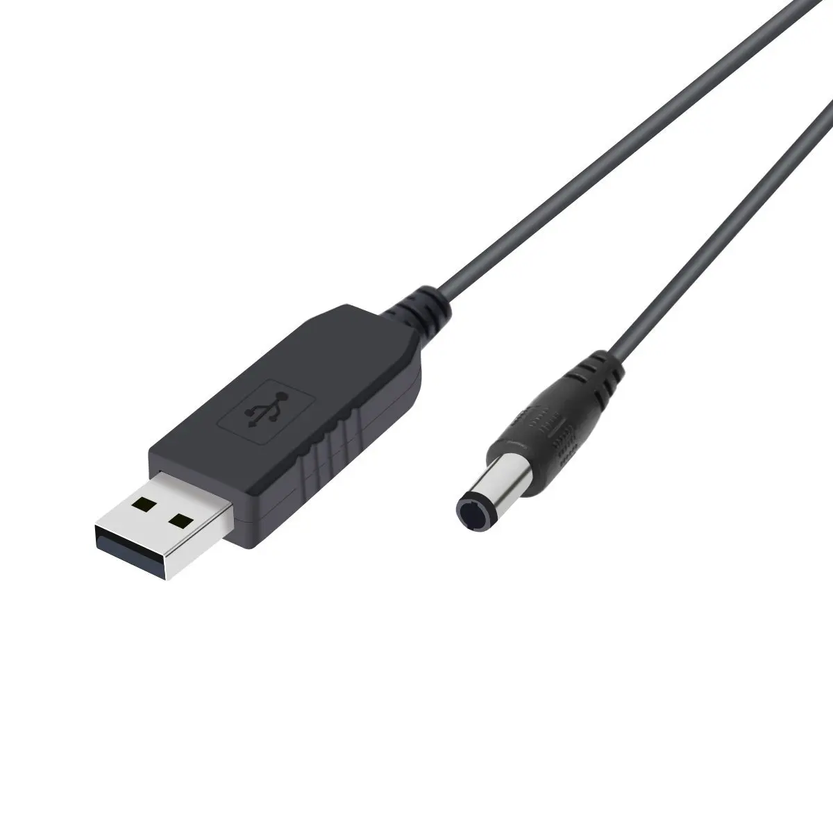 USB-DC 변환 케이블, 전압 스텝 업 케이블, 5.5x2.1mm, DC 수 1m, 5V-12V, 신제품