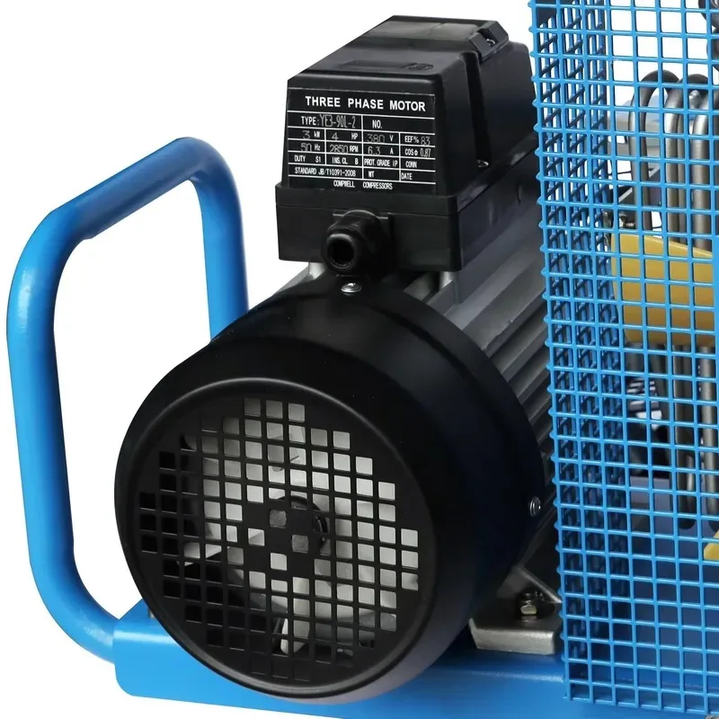 Hot Sale 300Bar 4500Psi Scuba Diving Air Compressor Portable 100L/min High Pressure Breathing Air Filling Pump for Scuba Tank