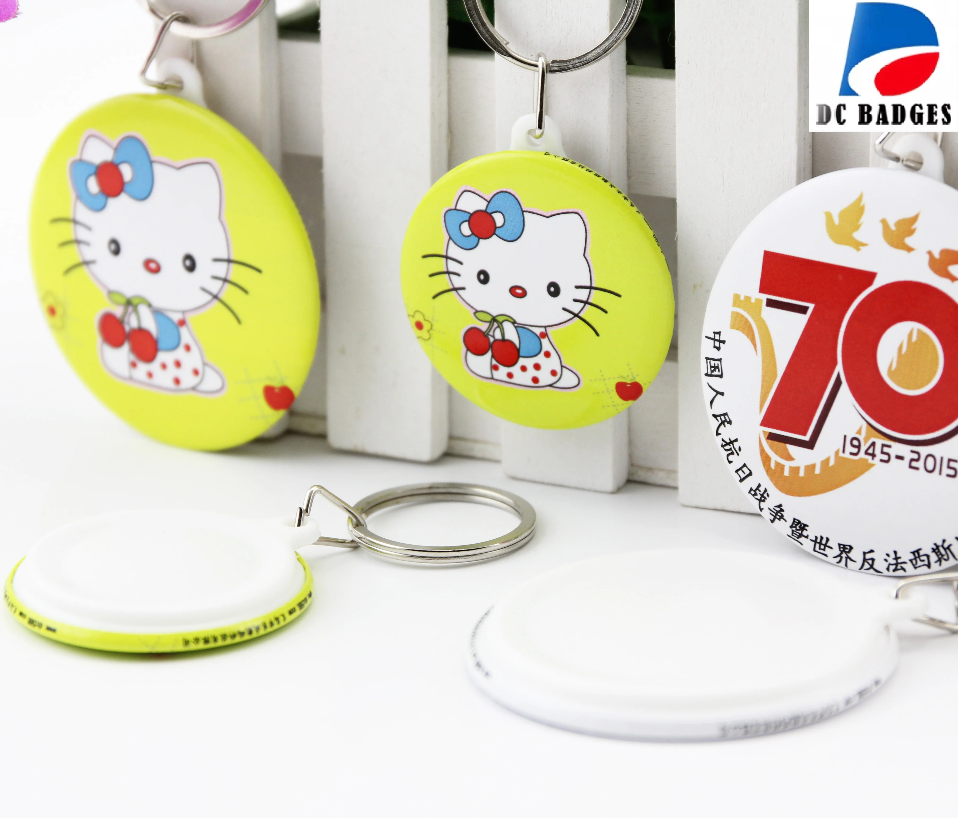 58MM badge Key chain material for Badge making machine