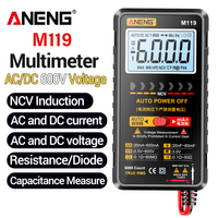 ANENG Digital Multimeters 6000 Count AC/DC Voltage Tester M119 DC Current Meter Transistor Capacitor NCV Data Hold Test tools