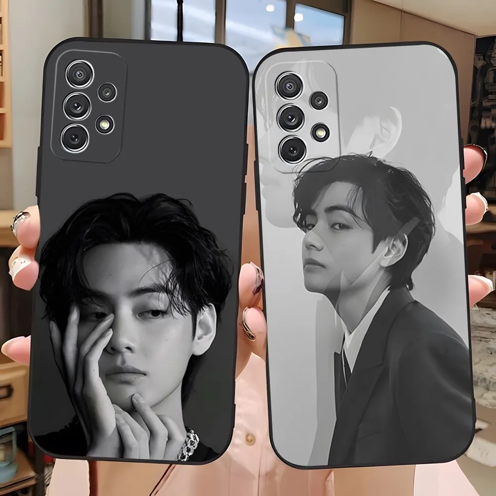 Kim Taehyung Phone Case for Samsung S23 Ultra S24 S22 S20 Fe S21 Plus Galaxy A54 A34 A24 A53 M54 Note 20 Cover