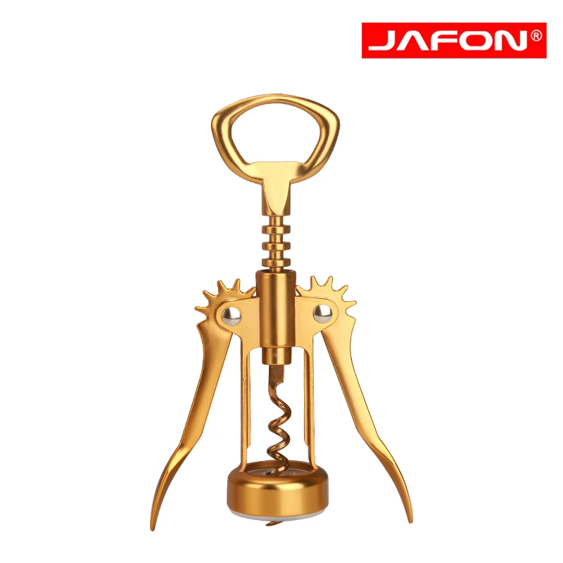 Dark Gold Wine Opener Wing Corkscrews with Beer Bottle Opener Thickened Zinc Alloy Kitchen Accessories Drop Ship Gold Opener