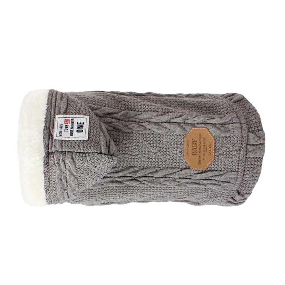 

Furry Sweater Dog Hoodies Double Layer Large Clothes Sweaters for Small Dogs Clothing Coat Pet Cute Thick