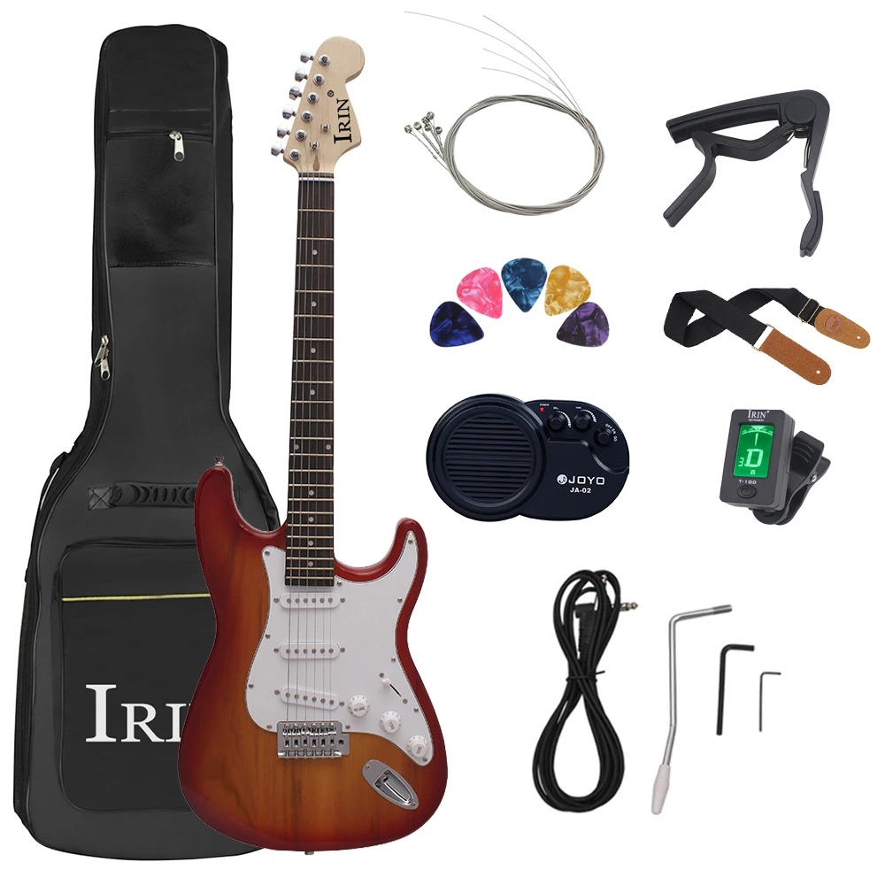 

IRIN 6 String Electric Guitar 39 Inch 22 Frets Basswood Body Guitarra With Bag Amp Tuner Picsk Strap Guitar Parts & Accessories