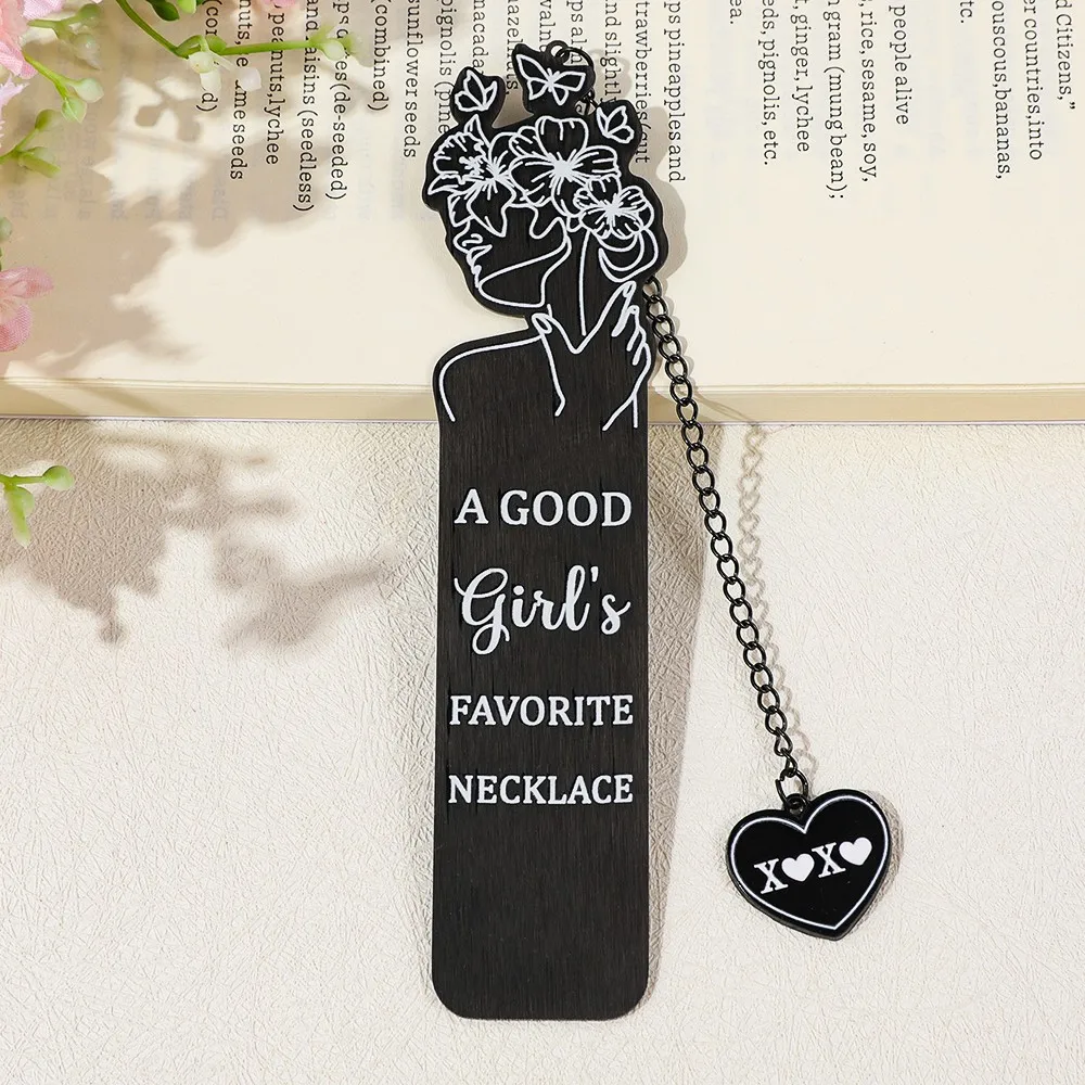 Spicy XOXO Stainless Steel Bookmark with XOXO Charm Spicy Book Lover Book Accessory Gift for Women Dark Romantic Gift