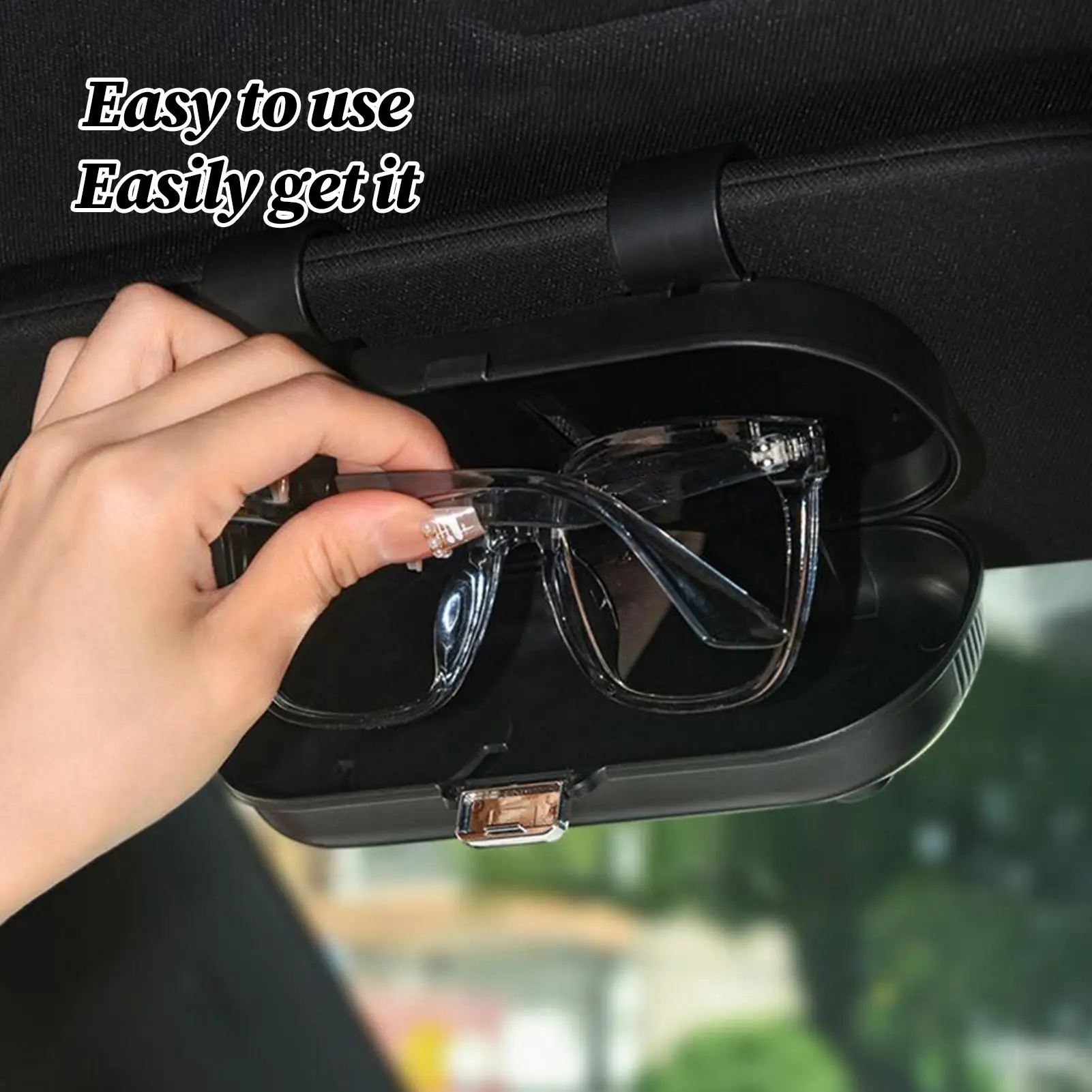 

Car Visor Sunglasses Holder Clip, Universal Eyeglass Storage Organizer for SUV Truck Trailer RV Driver Passenger Travel