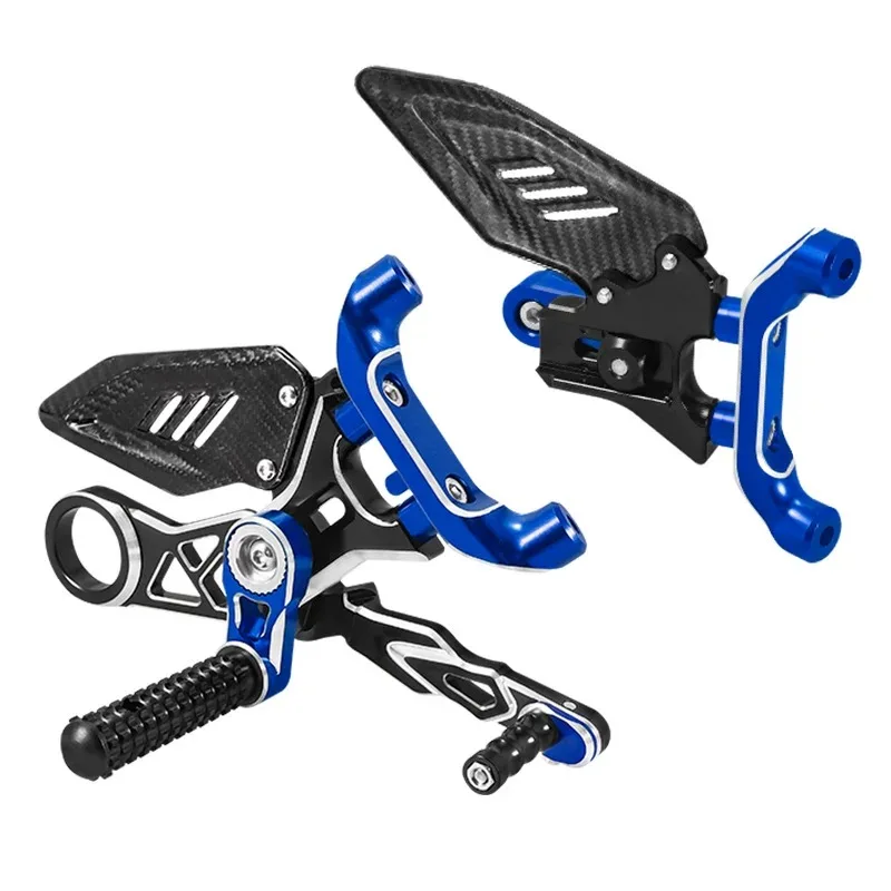 Carbon fiber CNC Aluminum Adjustable Footrest Foot Pegs For BMW M1000RR S1000RR 2019 2020 2021 2022 2023