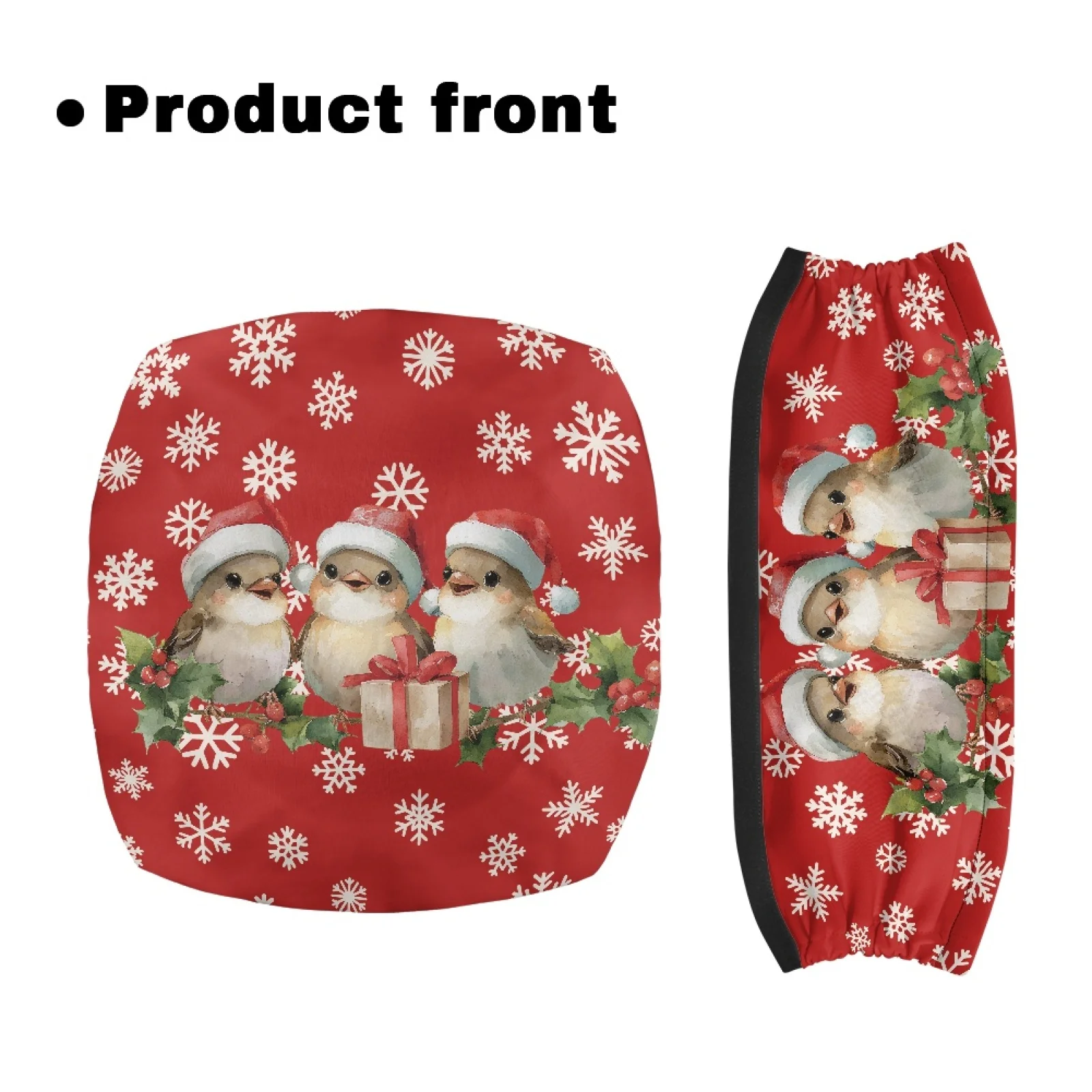 Coloranimal Christ 2 Pieces Set Walker Seat Cushion Polyester Fabric Rollator Seat Cover for Senior