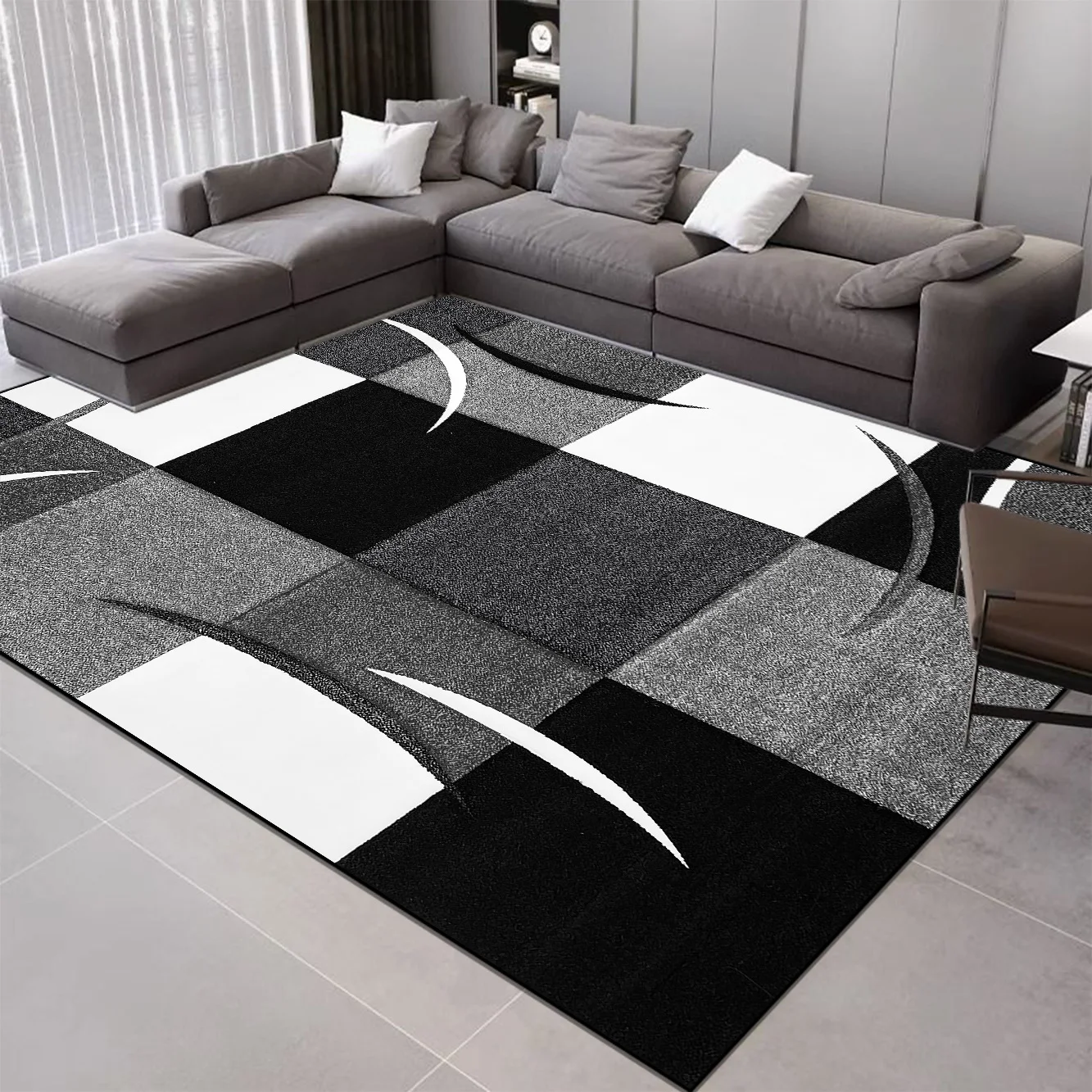 Geometry Decoration Nordic Carpets Living Room Sofa Area Rugs Home Bedroom Decor Luxury Carpet Room Hallway Soft Large Floor Mat