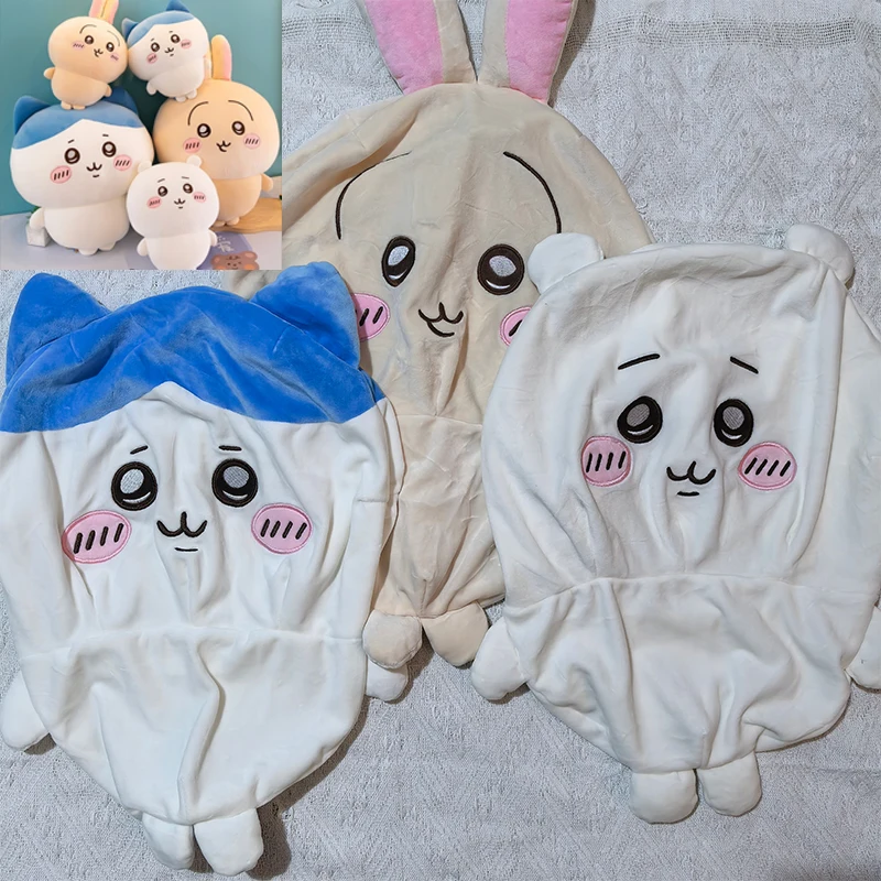 

Sanrio Chiikawa Plush Toys Large Kawaii Usagi Hachiware Cartoon Kawaii Semi-finished Leather Holster Pillow Gift for Kids Xmas