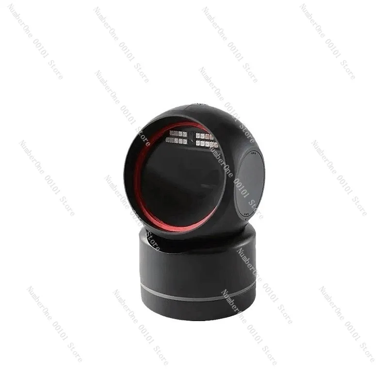 Desktop 2D Barcode Scanner Platform for Supermarket Cash Register Screen Code Reader Hands Free QR Scanning Gun USB Wired Omni