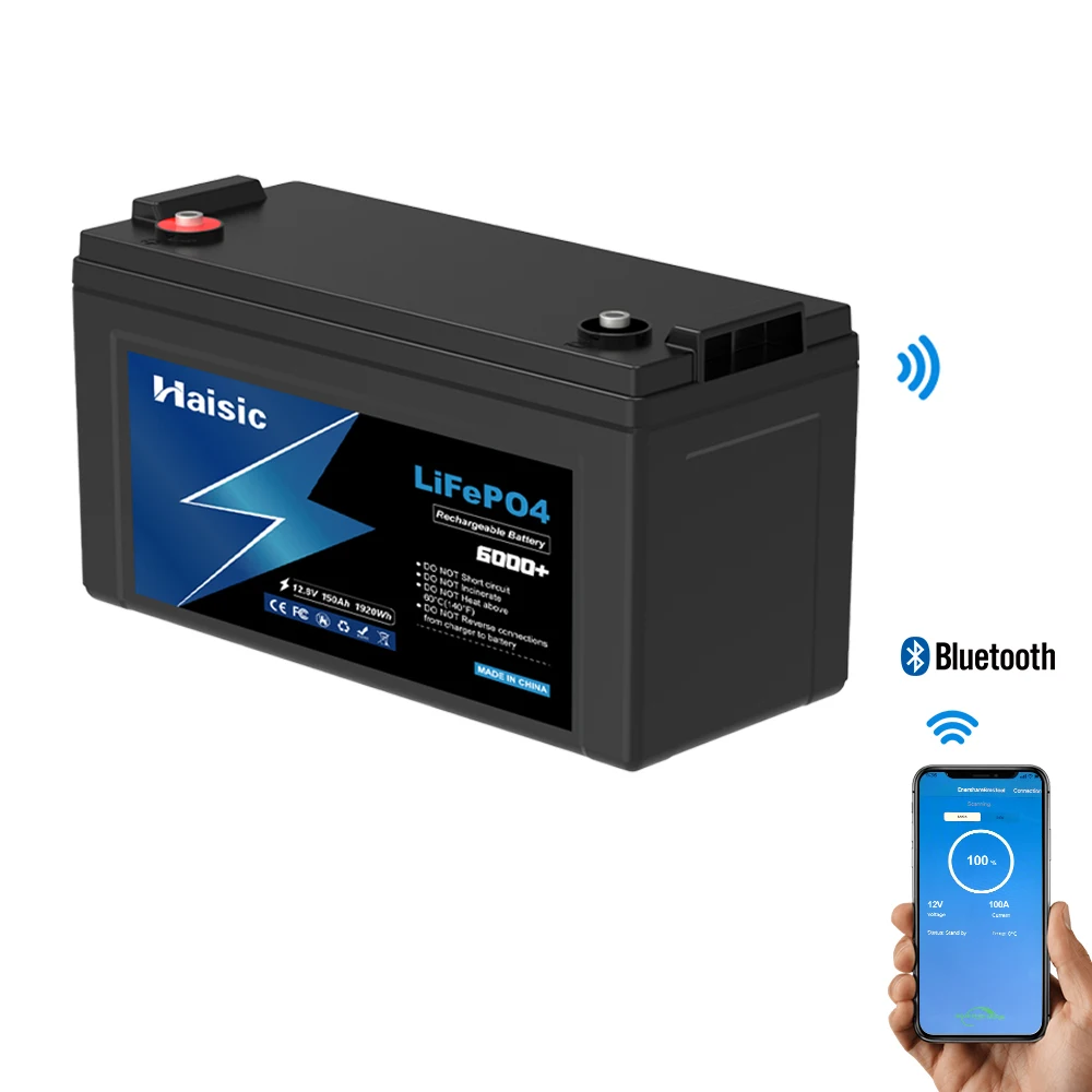 

Wholesale Grade a 12v 150ah Lithium Iron Phosphate Lifepo4 Battery Pack Golf Cart Battery