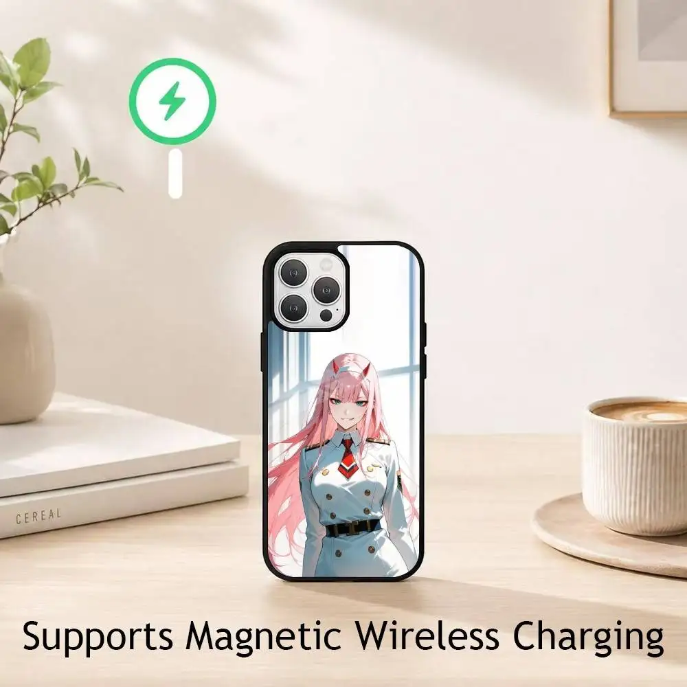 Daring in the Franxx 02 Phone Case For iPhone17,16,15,14,13,12,11 Plus,Pro Allows magnetic wireless charging