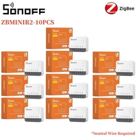 SONOFF ZBMINIR2 Extreme Zigbee 3.0 Smart Switch Detach Relay External Switch Control Safe&Smart Support Voice Control