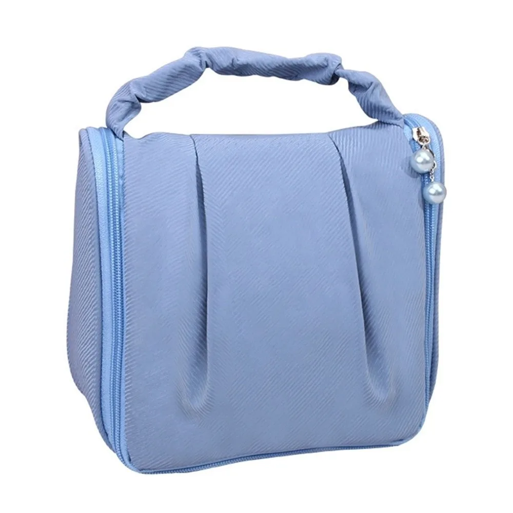 Large Capacity Cloud Cosmetic Bag Cute Solid Color Toiletry Pouch Zipper Multipurpose Makeup Case Pouch for Outdoor Traveling