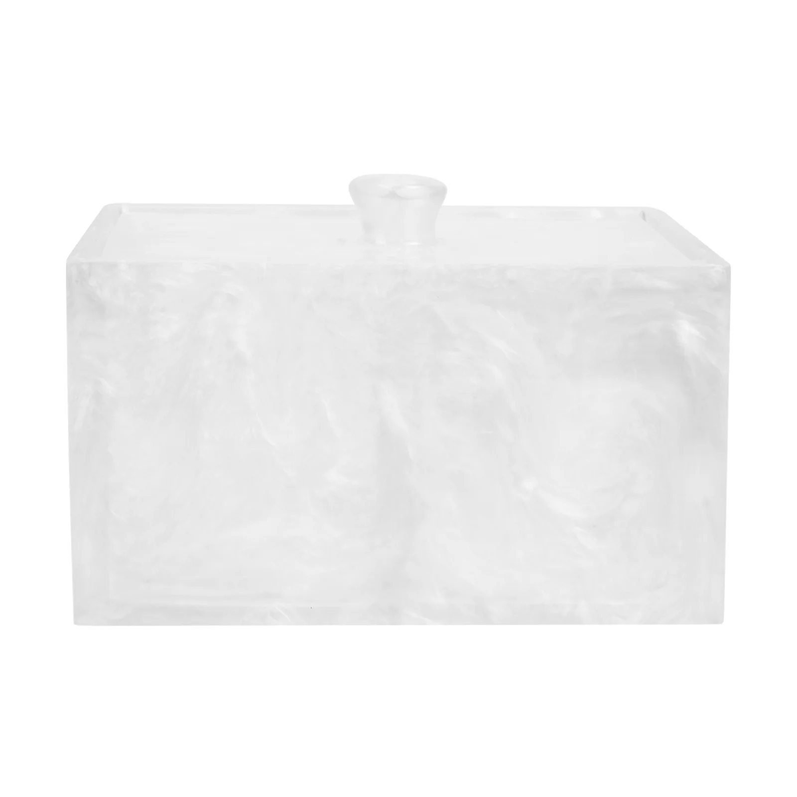 

Household 2-Compartments Cotton Pads Container Protective Lid Dustproof Makeup Cotton Organizer Cosmetics Storage Box