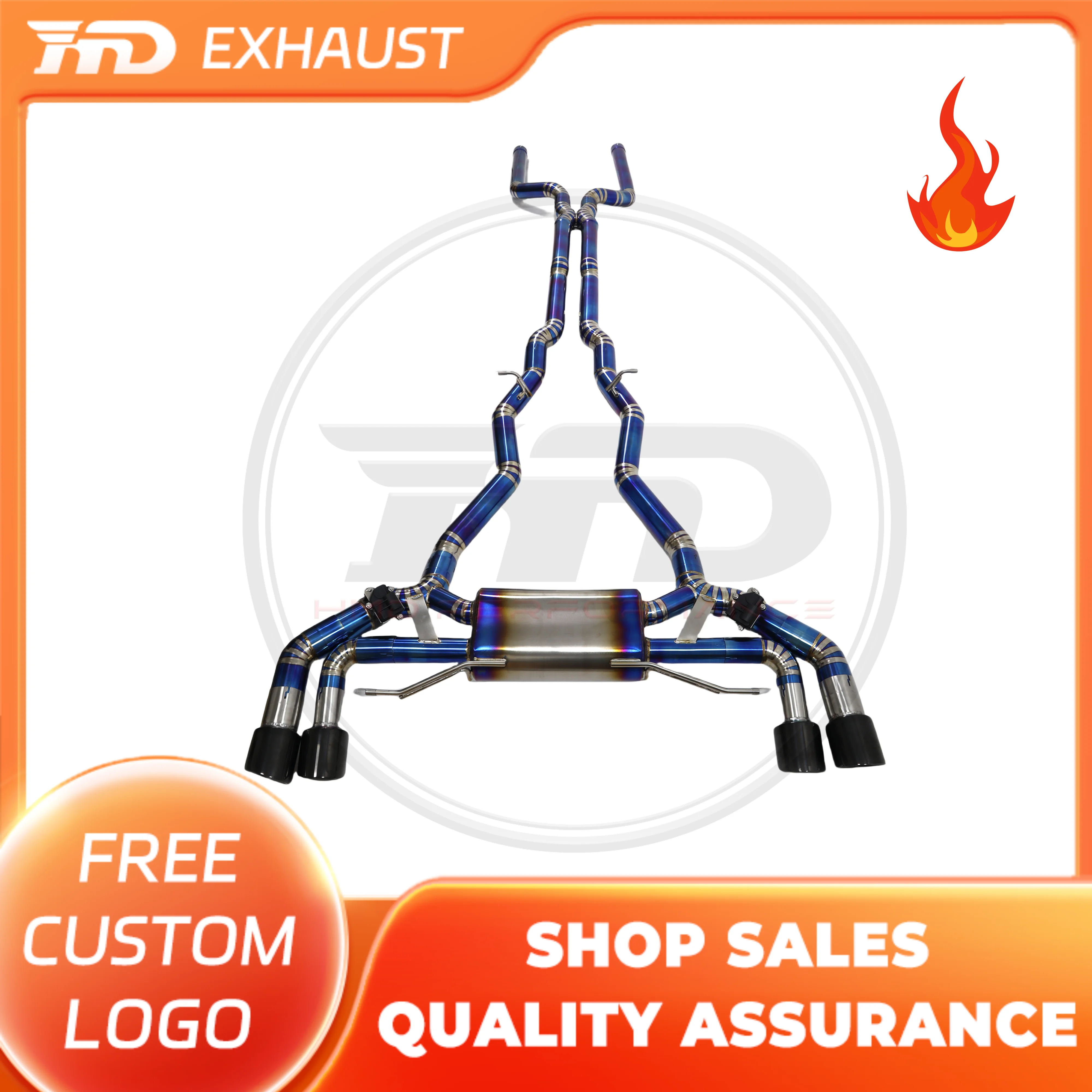 

HMD Hot Sale Titanium Exhaust System Catback for BMW M5 F90 4.4T S63 Engine 2018-2022 Car Muffler Electronic Valve