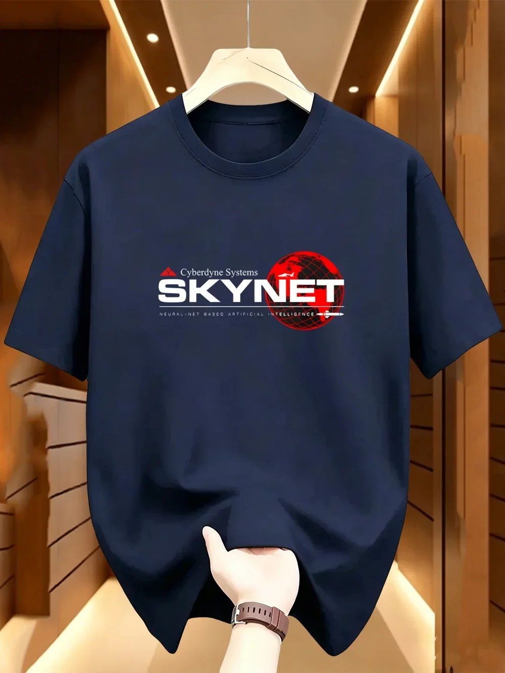 Cyberdyne Systems Skynet Graphic Print T-shirt Summer Breathable Quick-drying Outdoor Sports T-shirt Men's Women's Casual Tops