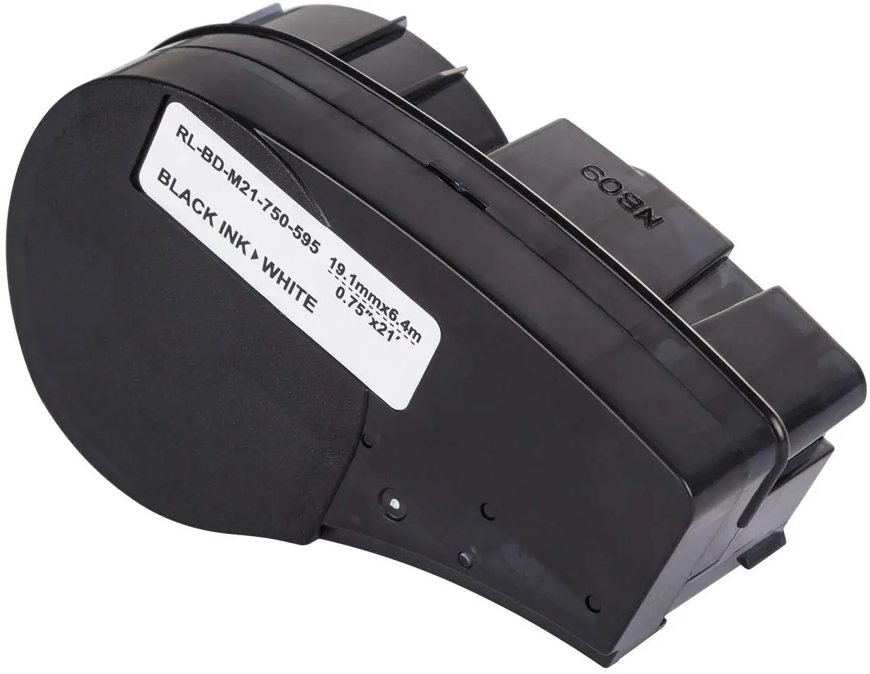 

Tapetek M21-750-595WT Label Casete De Etiquet Black On White 0.75"x 21' Compatible For BMP21-PLUS BMP21-LAB