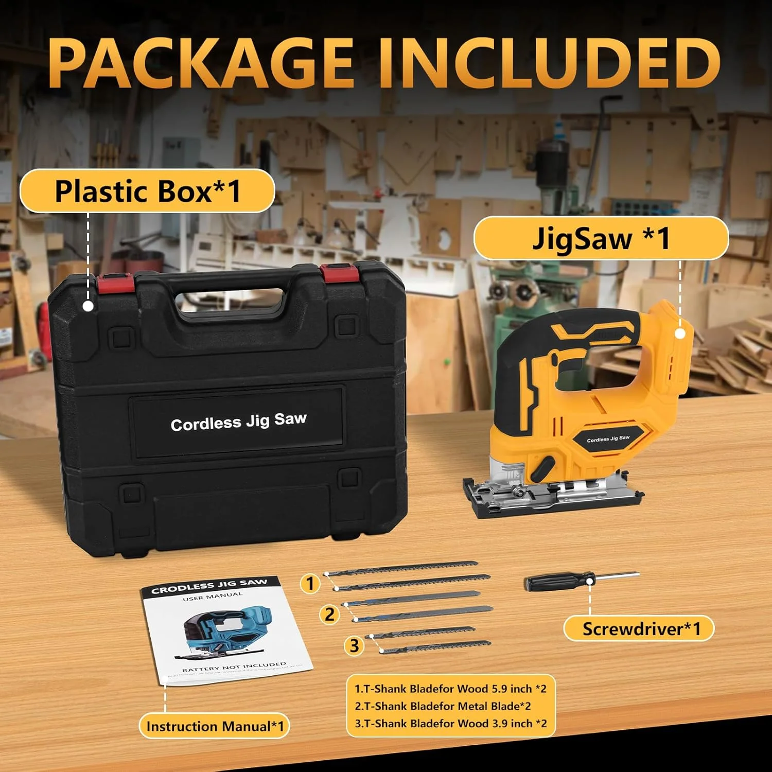 

Electric Cordless 2900RPM Electric Jig Saw Cordless Jigsaw 45 Degree Multi-Function Adjustable Woodworking Tool For Dewalt 20V