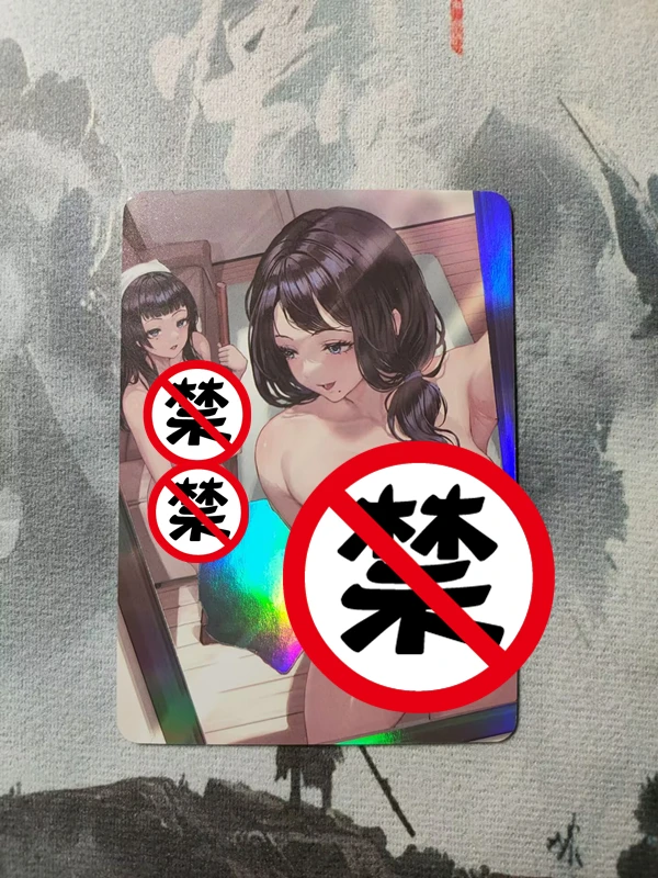 1 pz/set FAI DA TE Anime Dea Carte Serie ACG Sexy Nude Card Giocattolo Regalo Gioco Fatto In Casa Anime Comic Collezione di Carte