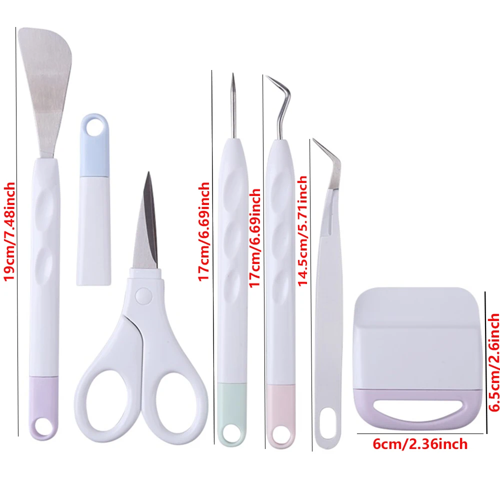 Vinyl Weeding Tool Set Craft Tools Scraper Tweezers for Cutting Machine DIY Sticker Scrapbooking Handmade Craft Card Supplies view 3
