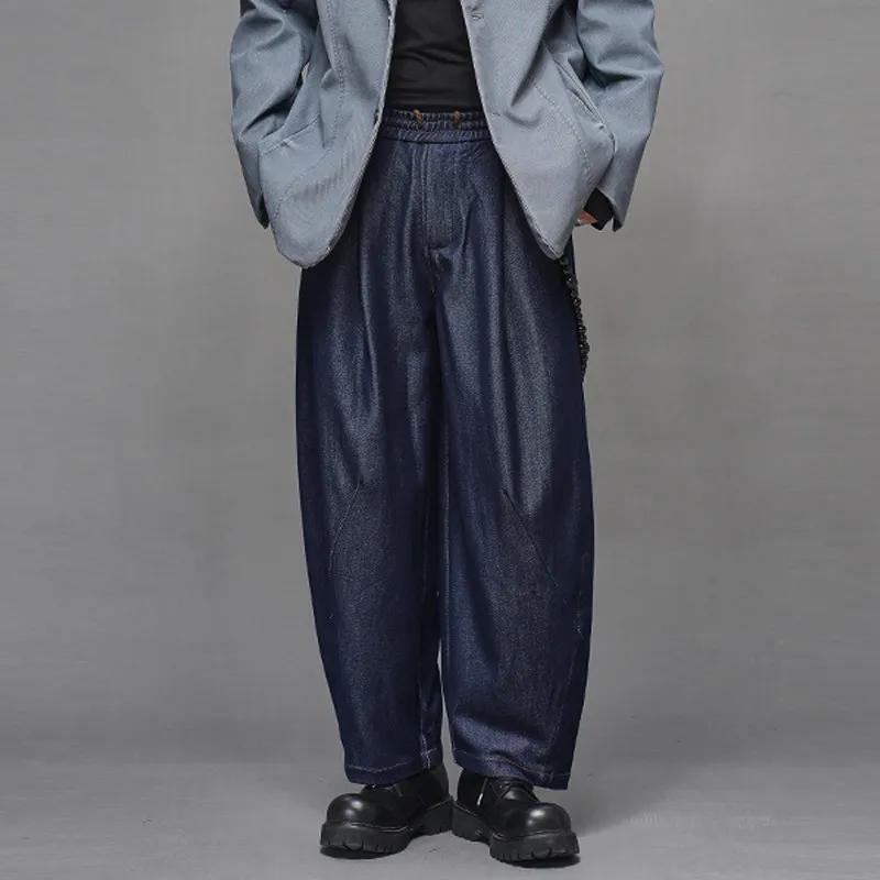 High Quality Modal Blend Japanese Retro Simple Loose Drooping Niche Lantern Wide Leg Pants
