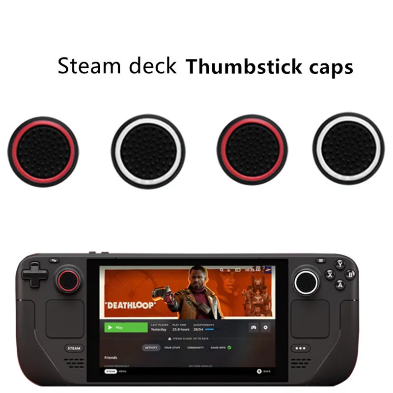 30Pcs Analog Stick จอยสติ๊กยางปลอกซิลิโคนผิว Controller Performance Thumb Grip Caps สำหรับไอน้ำ Deck Nintendo Switch