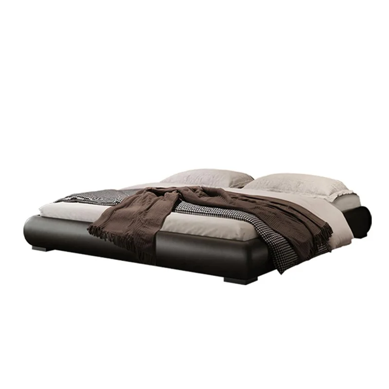 

Master bedroom high-end double bed, no back tatami box storage bed