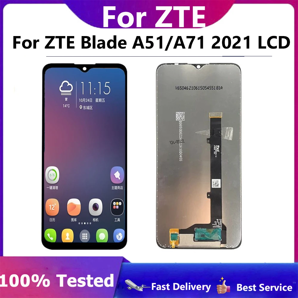 6.52'' High qualityLCD Display For ZTE Blade A51 A71 A5 A7 2021 LCD Display Screen Replace Display Touch Screen Digitizer Repair