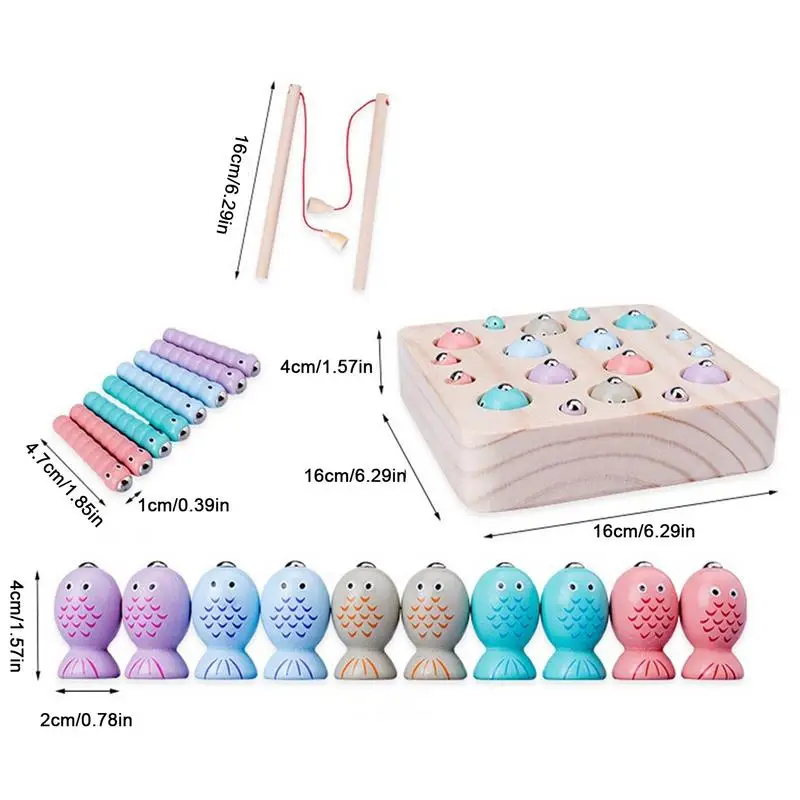 Drewniane zabawki wędkarskie kreatywne drewniane litery Puzzle wymagające magnetyczne litery i słowa magnetyczna gra wędkarska na urodziny