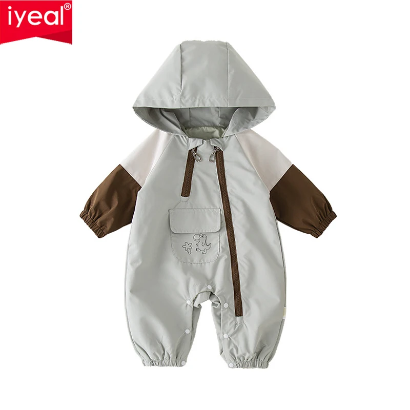 

IYEAL 0-18 Months Unisex Newborn Baby Clothes Spring Color Blocking Baby Rompers Cotton Long Sleeve New Born Baby Romper