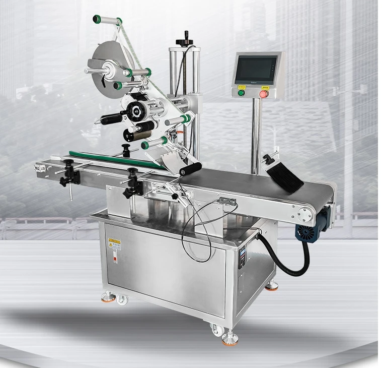 آلة وضع العلامات على الطائرة الأوتوماتيكية بالكامل غطاء صندوق الألوان آلة وضع العلامات على صندوق نفطة حقيبة ذاتية الختم آلة وضع العلامات على الملصقات #5