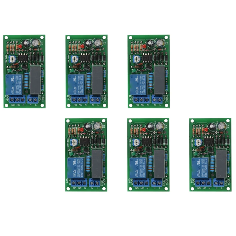 

Релейная плата A93P 6X 220 В, включение питания, задержка времени, цепной модуль, коридорный переключатель, лестничный светильник, D1B5