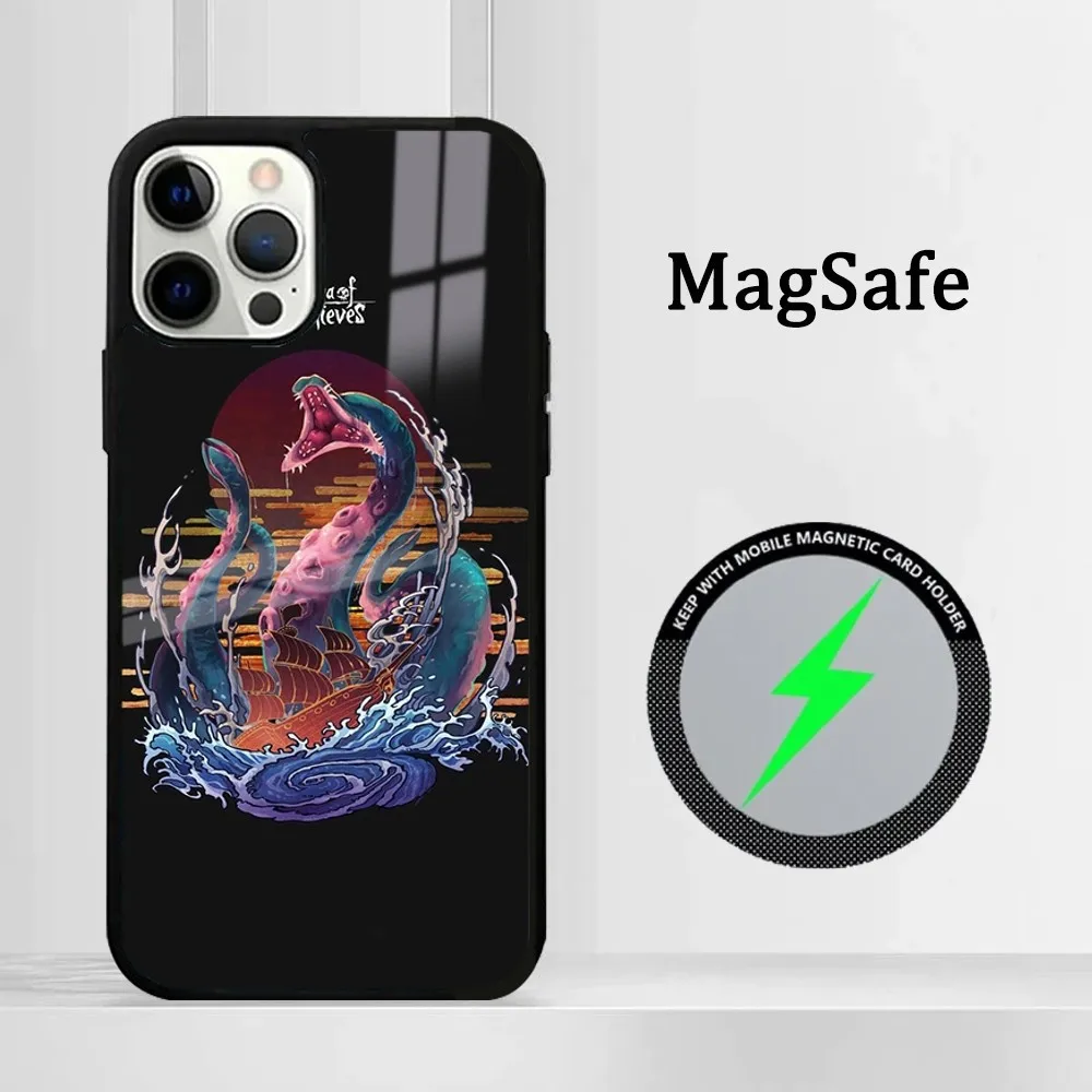 Movie S-Seas Of T-Thieves Phone Case For IPhone 16 15 14 13 12 11 Pro Max Plus Mini Magsafe Mirror Wireless Magnetic Cover