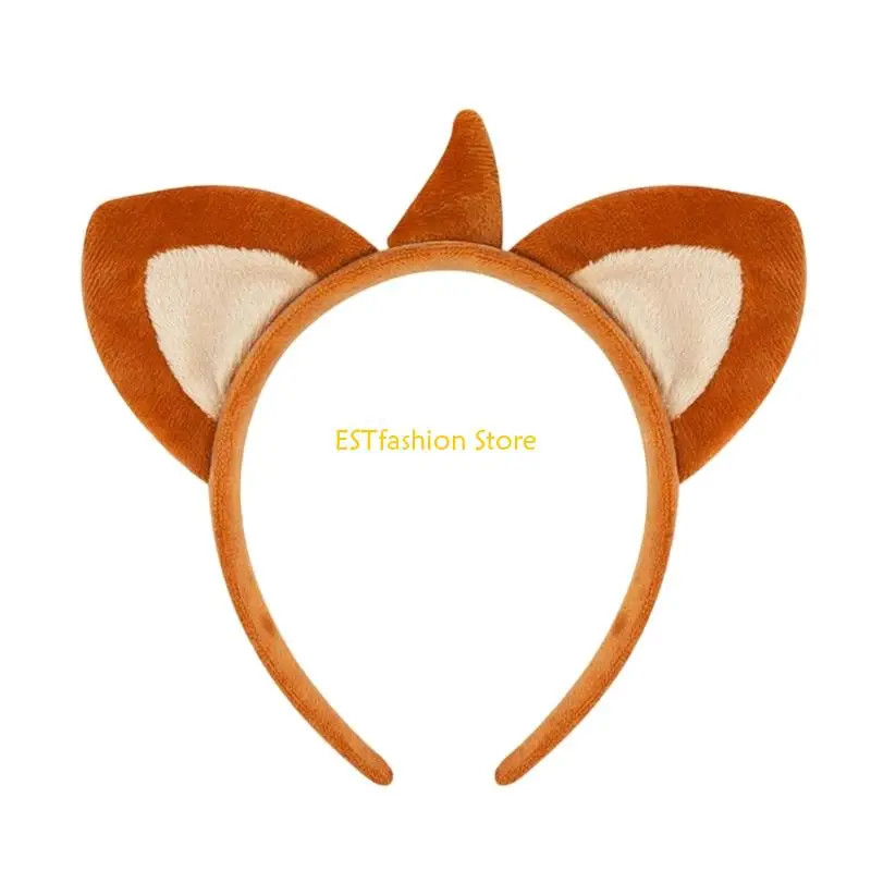 Y5GC Animal Ear Headband Costume Hairband Cosplay Accessory for Theme Event Wear