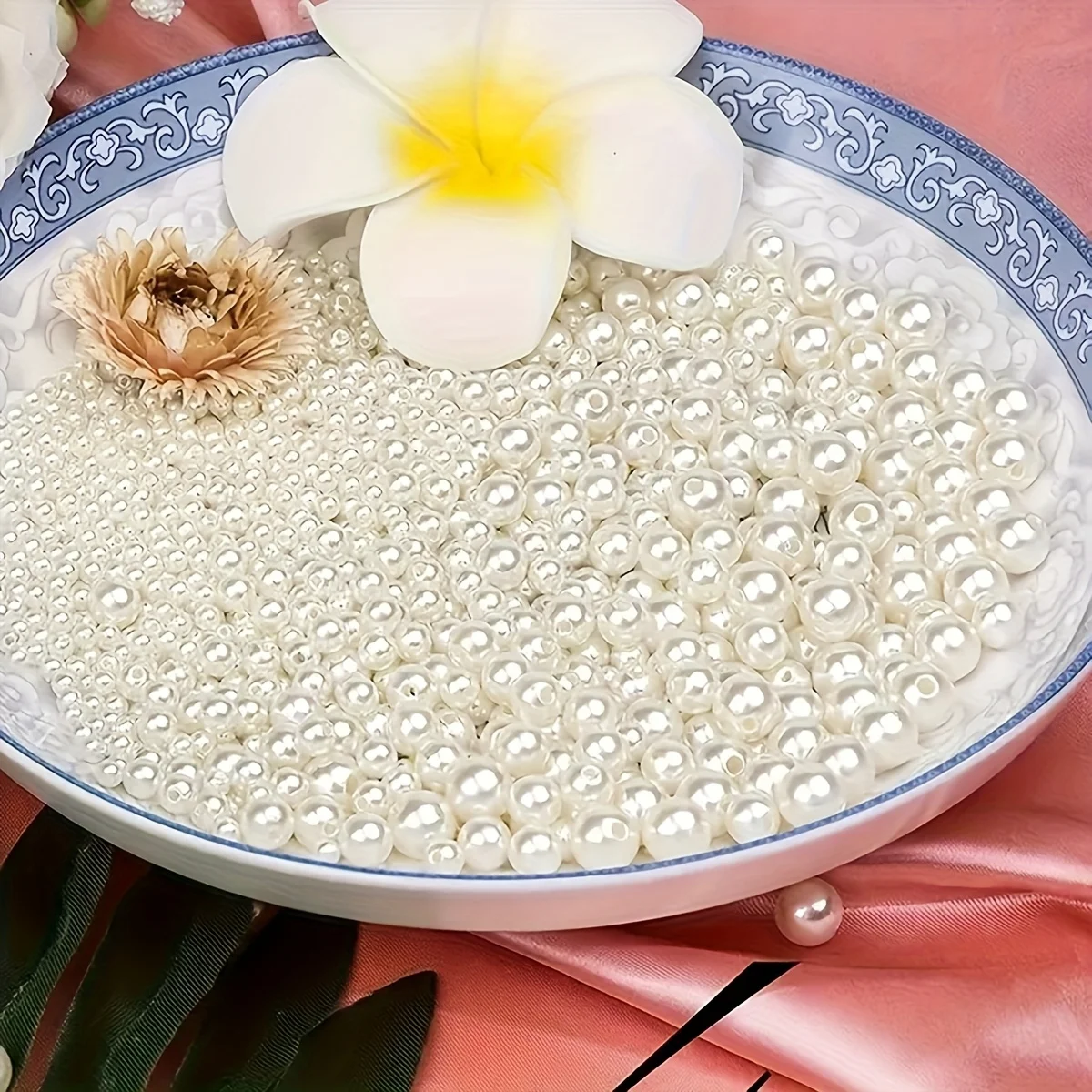 1388개 4/6/8/10mm 검정, 흰색, 파란색 보라색 12칸 DIY 비즈 팔찌 목걸이 둥근 색깔 구슬, 공예 구슬, 둥근 모양