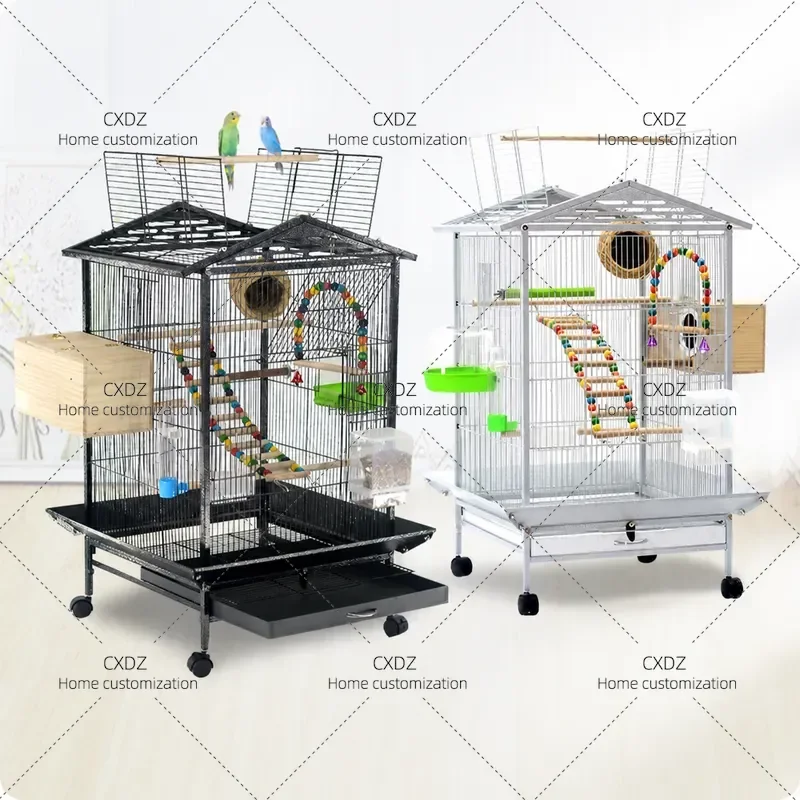 Metal Bird Cage Multi Functional Group Pet Cage Senior Bird Villa Parrot Cage Wholesale Direct From Manufacturer