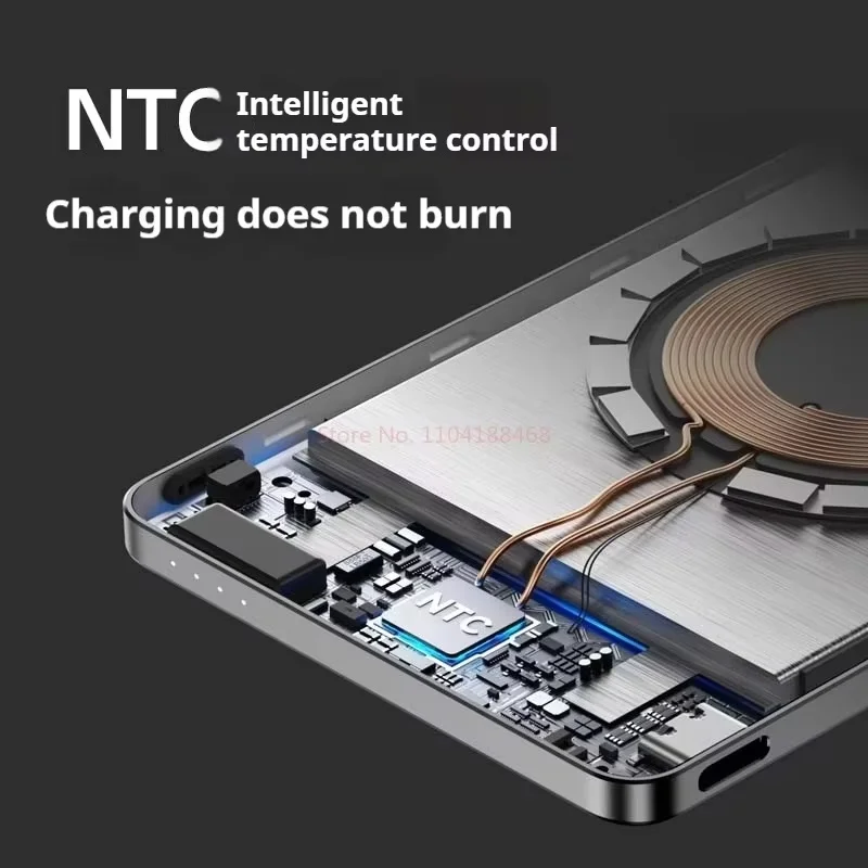 OnePlus بنك الطاقة المغناطيسي 5000mAh سعة كبيرة باور بانك محمول 0.88 سنتيمتر رقيقة NTC التحكم الذكي في درجة الحرارة مخصص