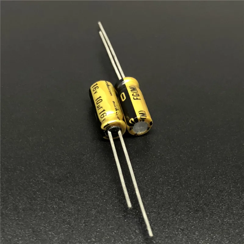 10Pcs/100Pcs 10uF 16V NICHICON FG (Fine Gold) 5x11mm 16V10uF High Grade Audio Capacitor