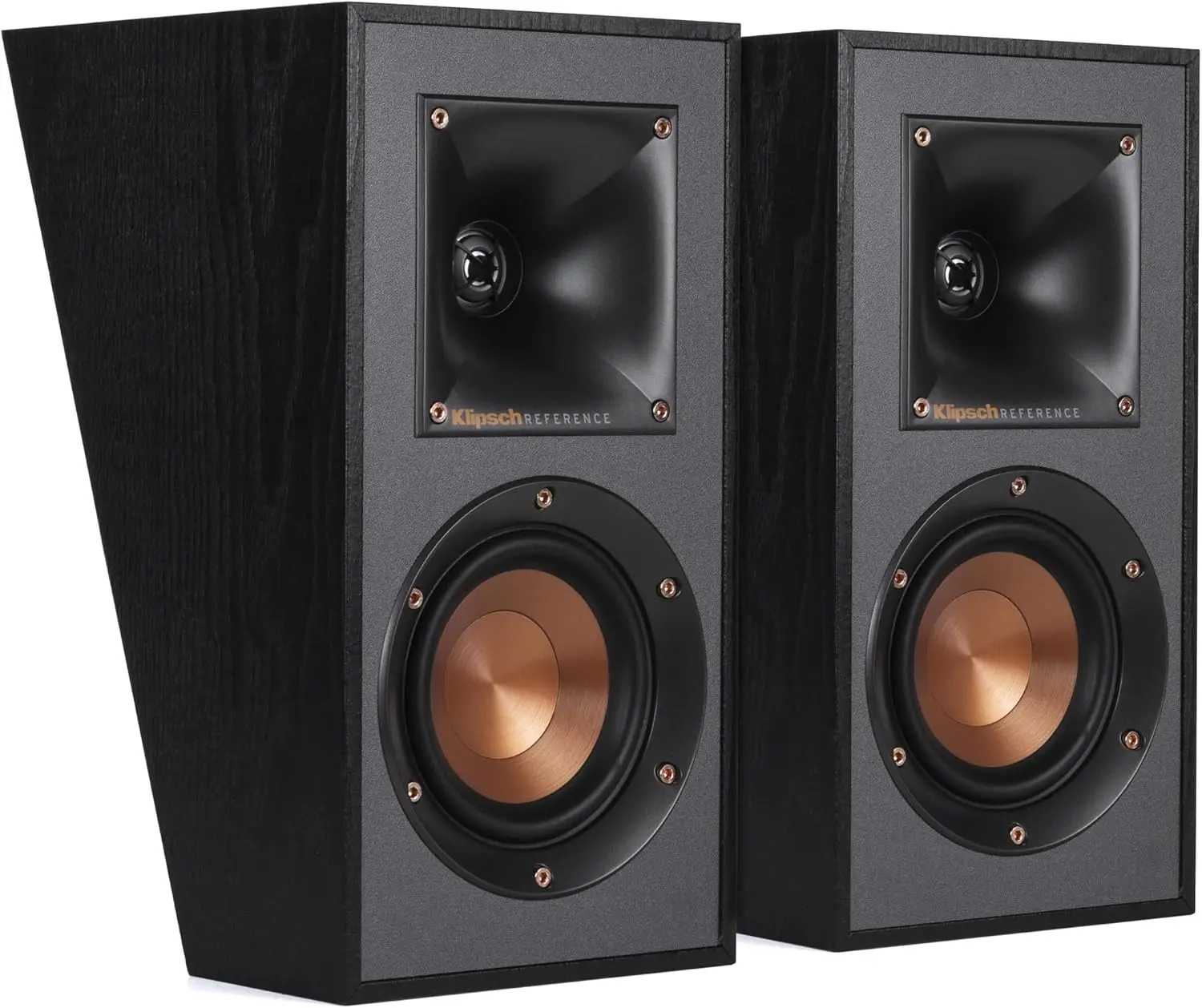 Powerful Detailed Home Speaker Set of 2 Black for Enhanced Audio Experience